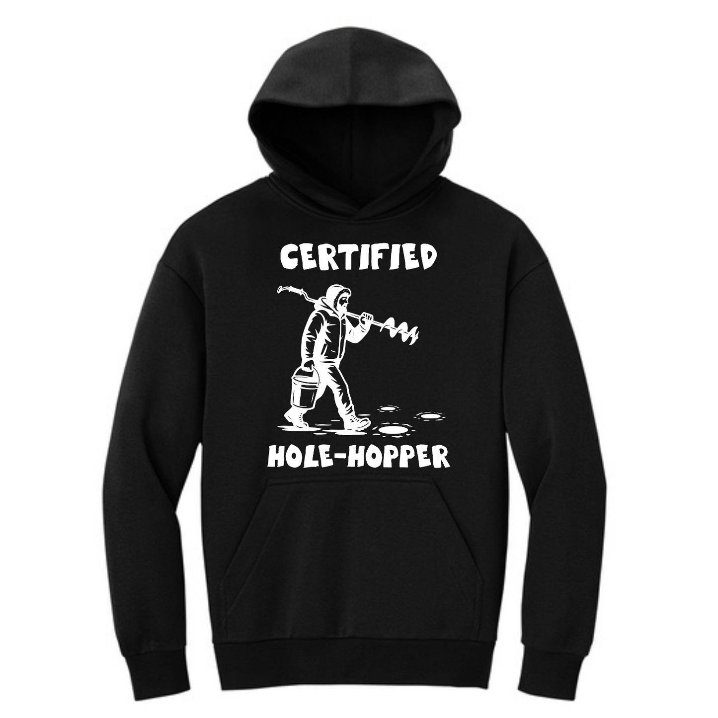 "Certified Hole Hopper" Heavyweight Fleece Hooded Sweatshirt