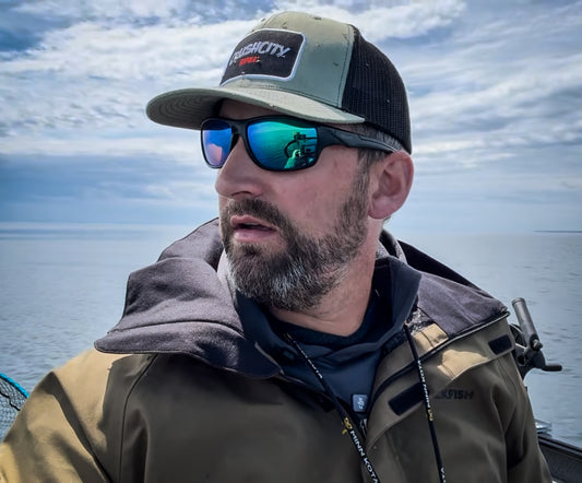 RLVNT Navigator Frame Sunglasses - Chameleon Tech/Green Mirror Lenses