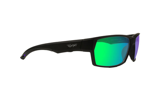 RLVNT Navigator Frame Sunglasses - Chameleon Tech/Green Mirror Lenses